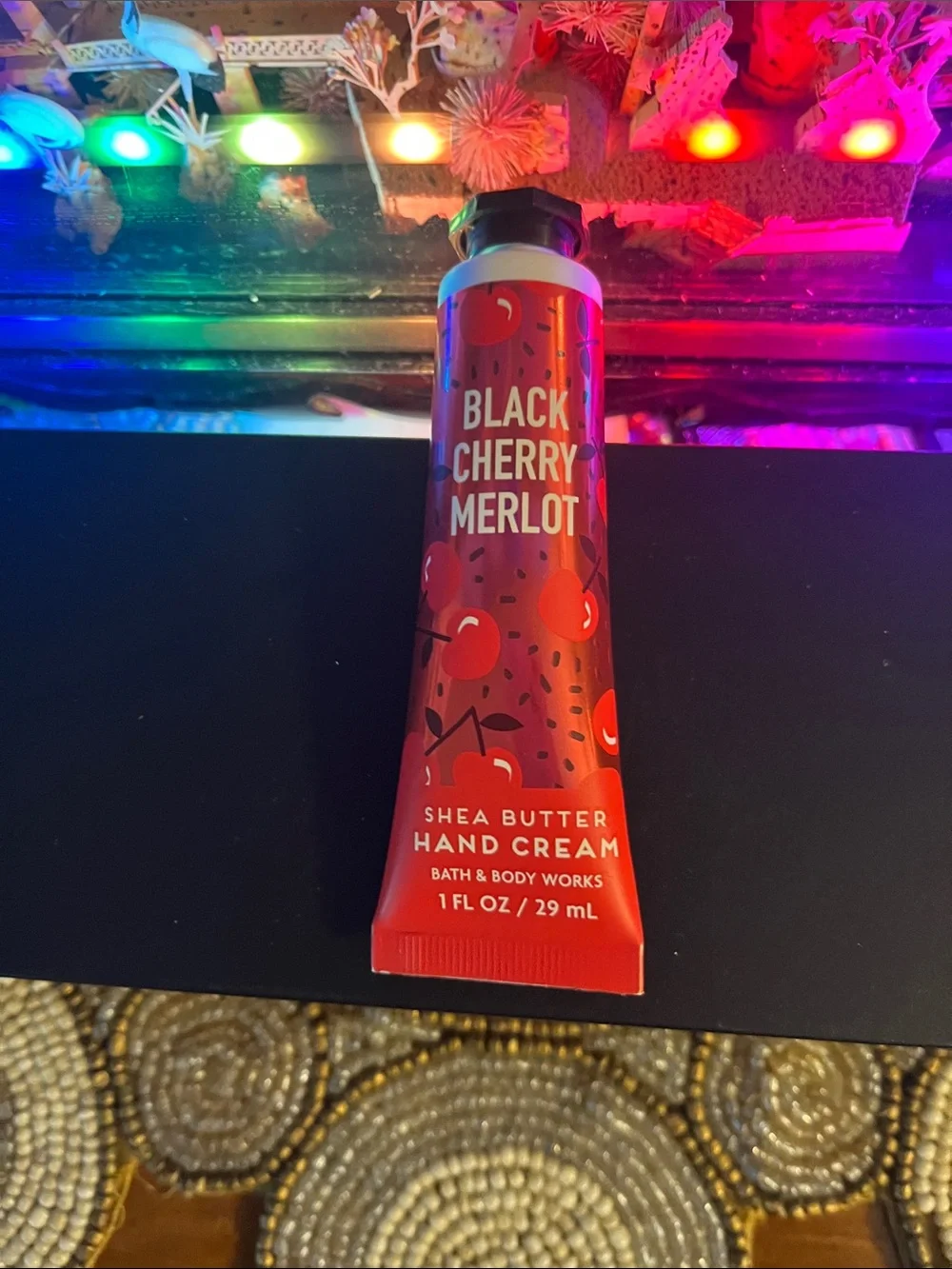 Bath & Body Works Black Cherry Merlot Hand Cream - Red Packaging